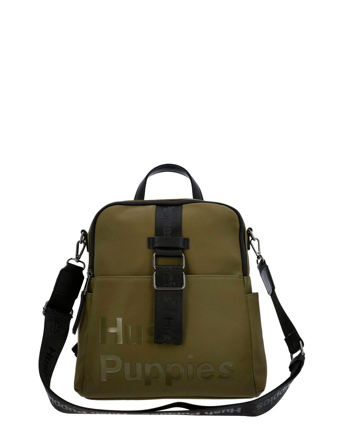 Cartera Mochila Ecocuero Mujer Hansen Backbag Verde Hush Puppies