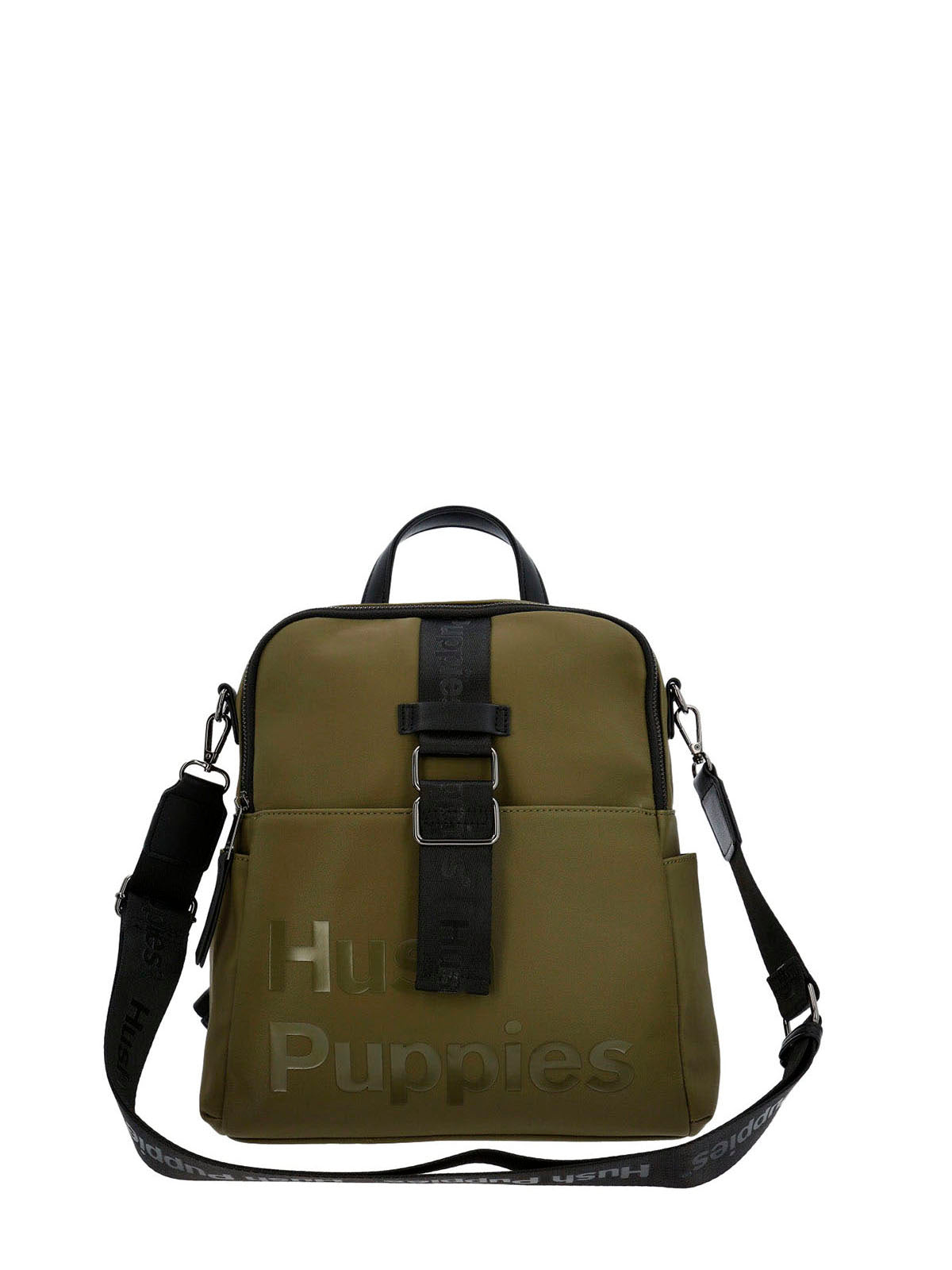 Cartera Mochila Ecocuero Mujer Hansen Backbag Verde Hush Puppies
