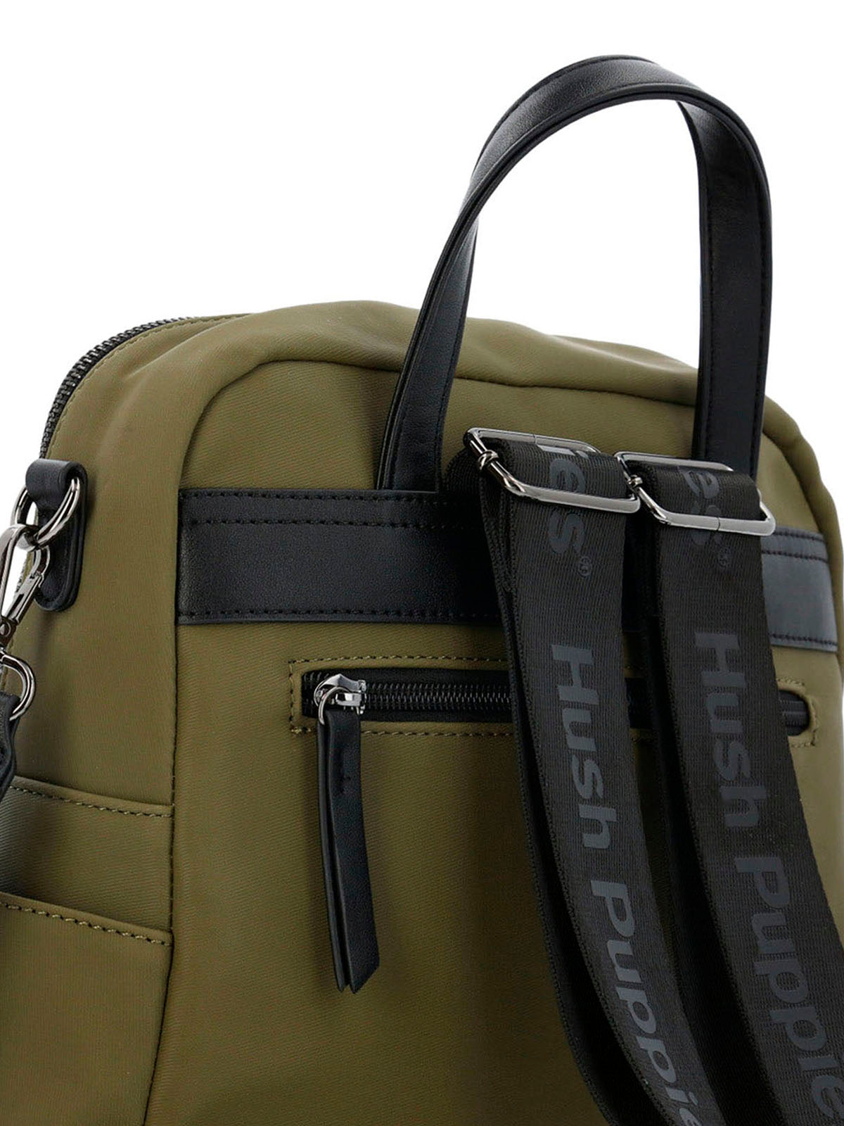 Cartera Mochila Ecocuero Mujer Hansen Backbag Verde Hush Puppies