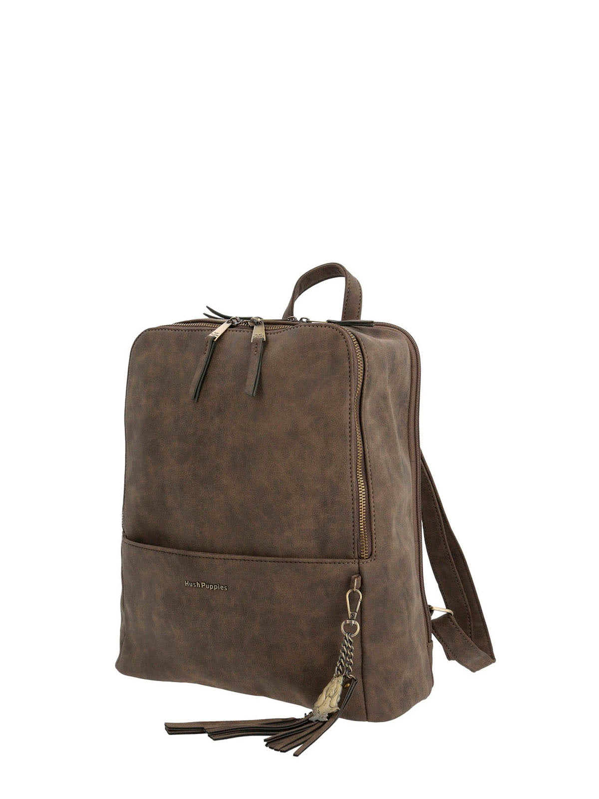 Mochila Ecocuero Mujer Danny Back Café Hush Puppies