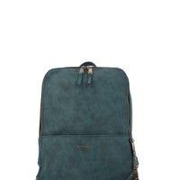 Mochila Ecocuero Mujer Danny Back Azul Hush Puppies
