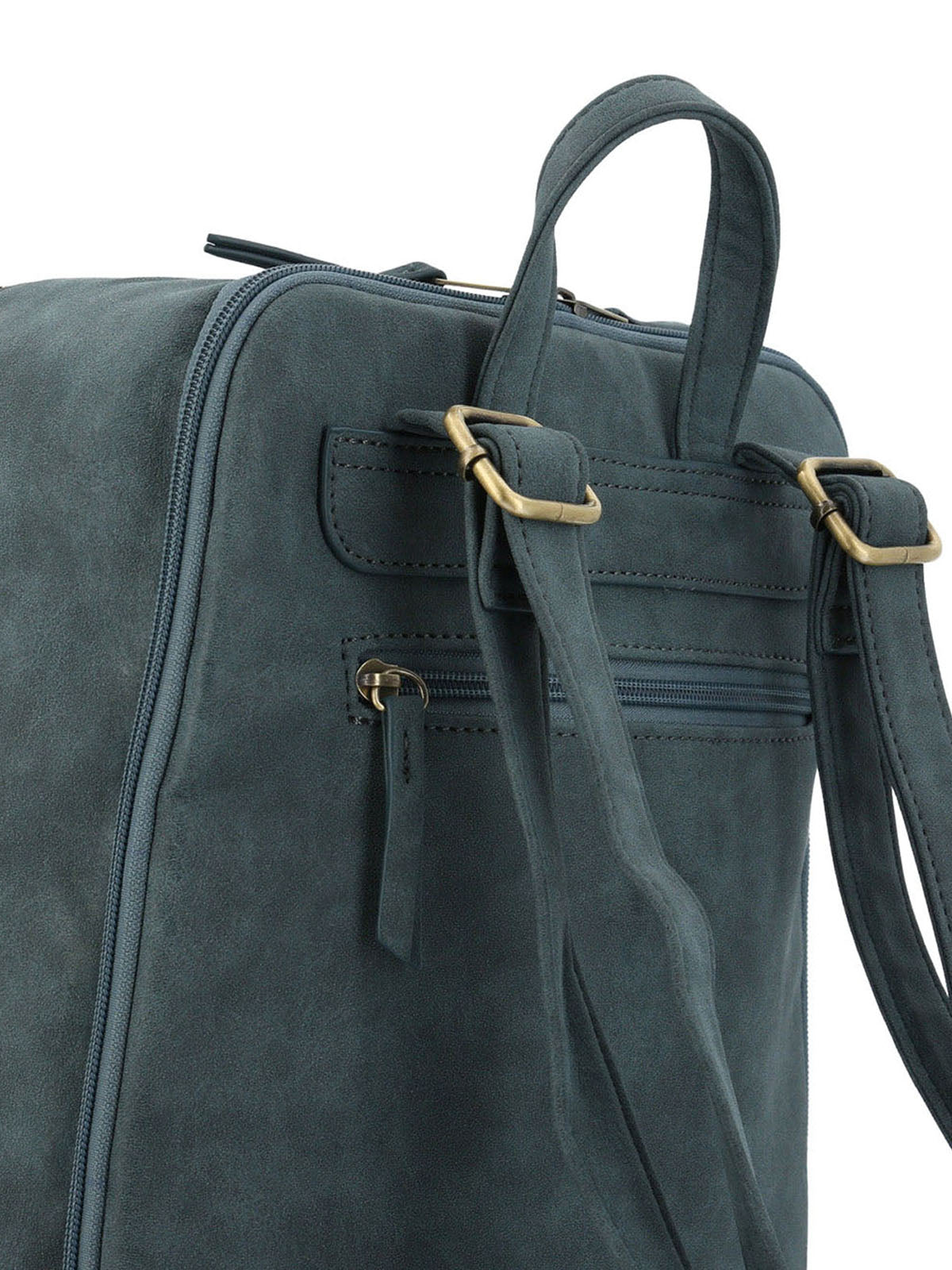 Mochila Ecocuero Mujer Danny Back Azul Hush Puppies