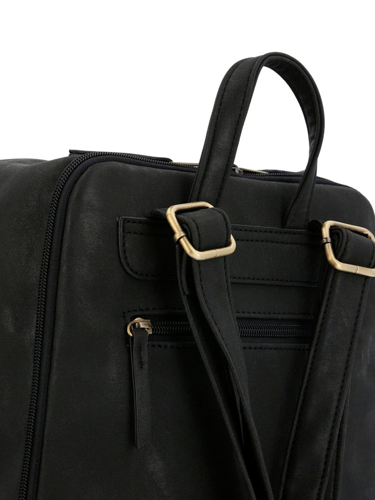 Mochila Ecocuero Mujer Danny Back Negro Hush Puppies