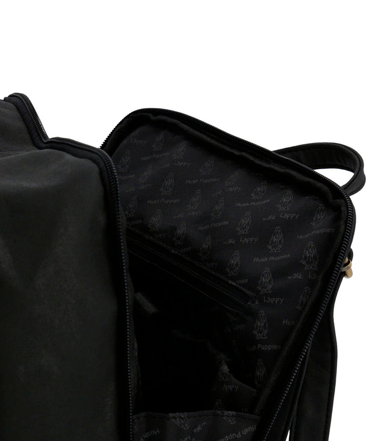 Mochila Ecocuero Mujer Danny Back Negro Hush Puppies