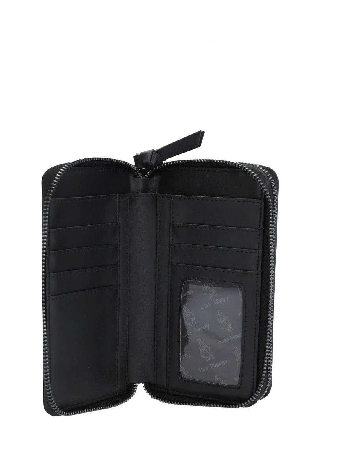 Billetera Ecocuero Mujer Harris Wallet Negro Hush Puppies