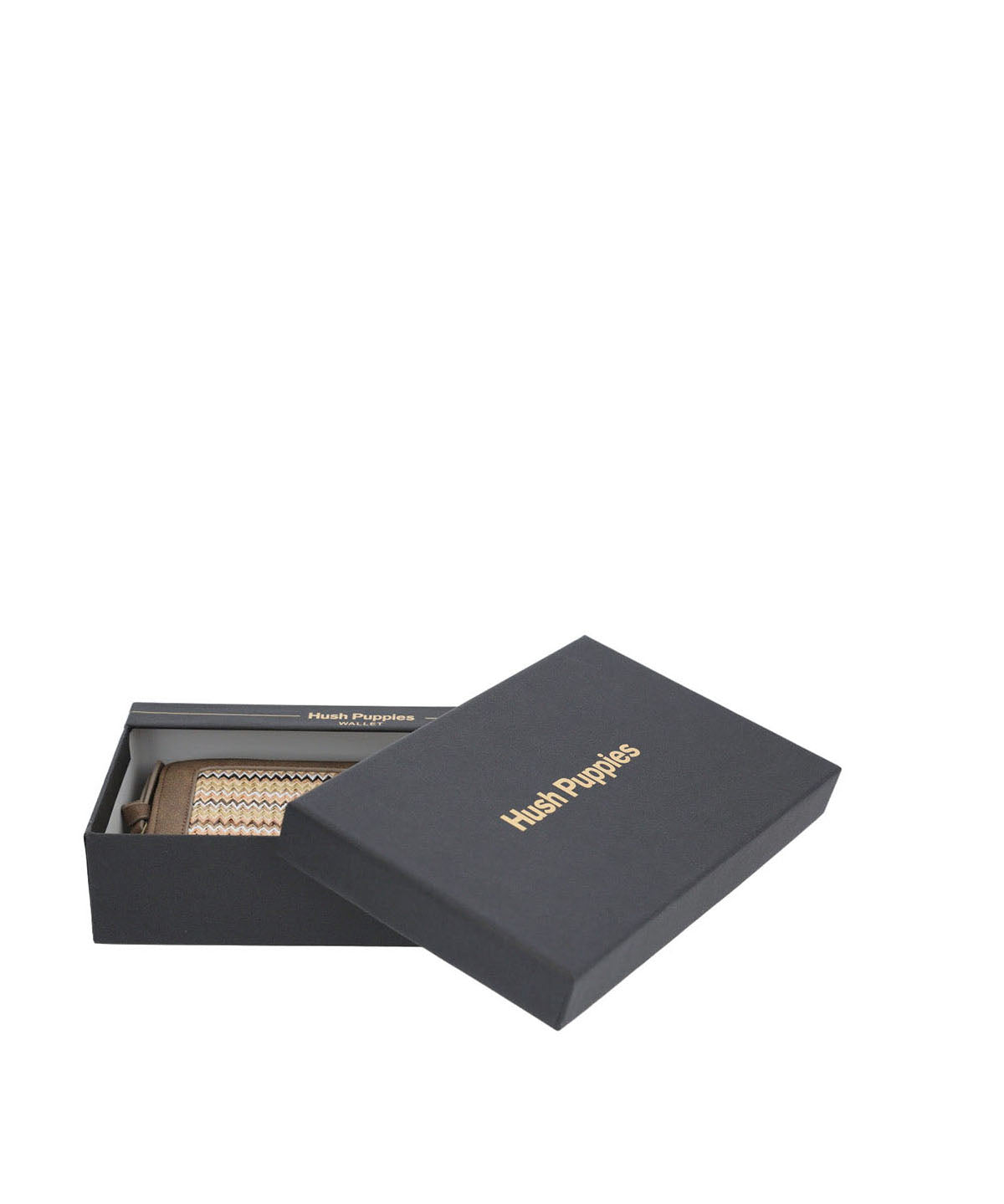 Billetera Ecocuero Mujer Yaari Wallet Café Hush Puppies