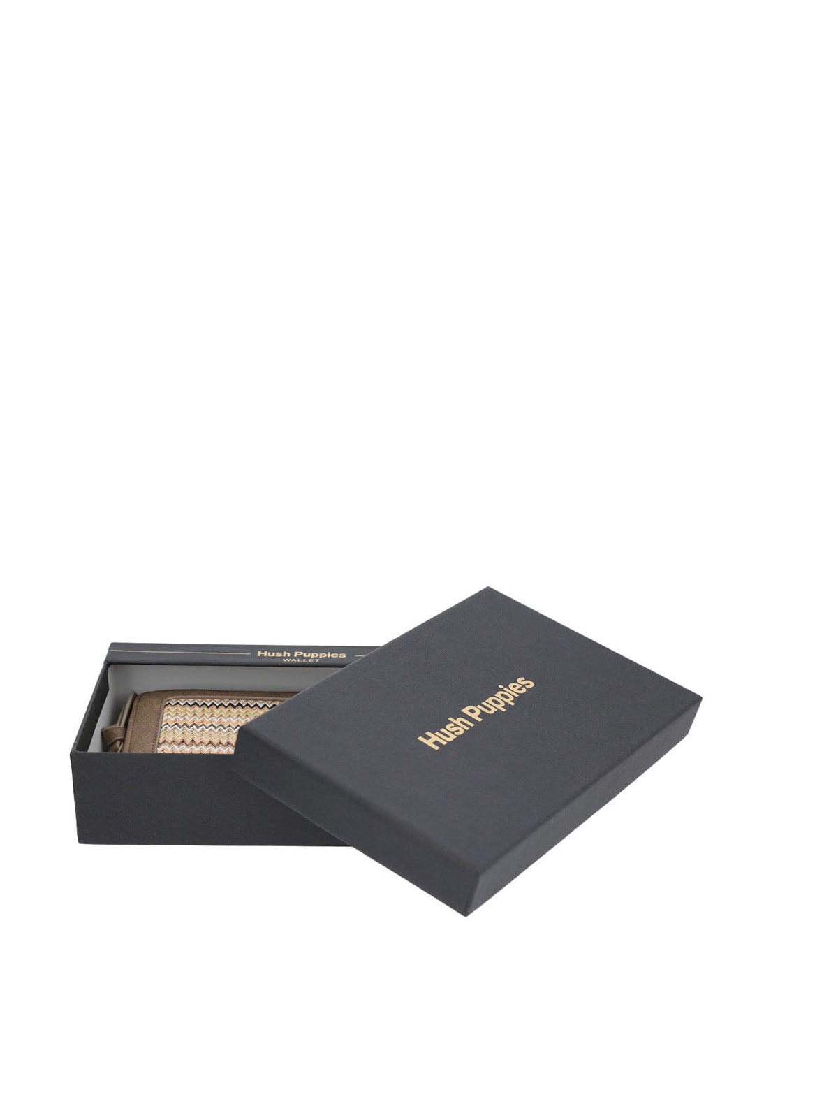Billetera Ecocuero Mujer Yaari Wallet Café Hush Puppies