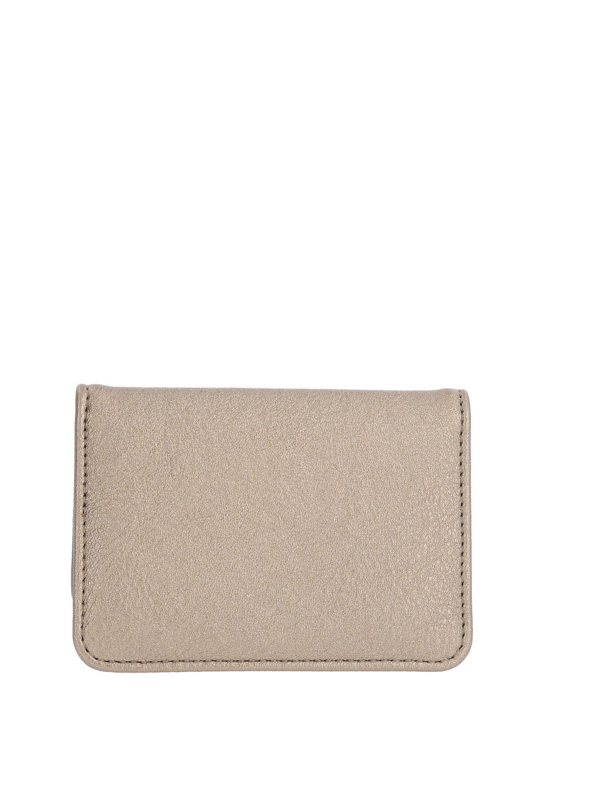 Billetera Ecocuero Mujer Metal Flap Wallet Metalizado Hush Puppies