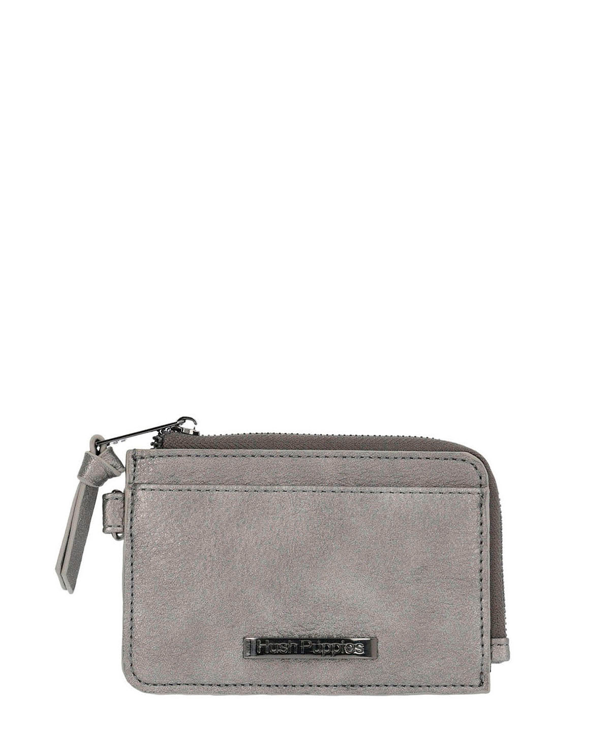 Tarjetero Ecocuero Mujer Metal Cardholder Metalizado Hush Puppies