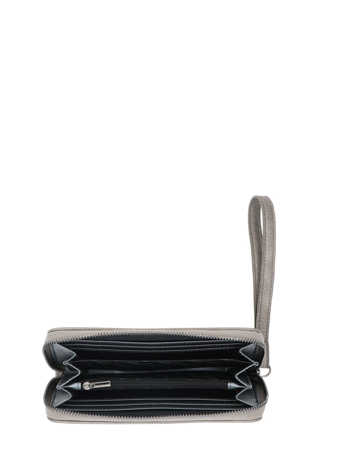 Billetera Ecocuero Mujer Metal Wallet Metalizado Hush Puppies