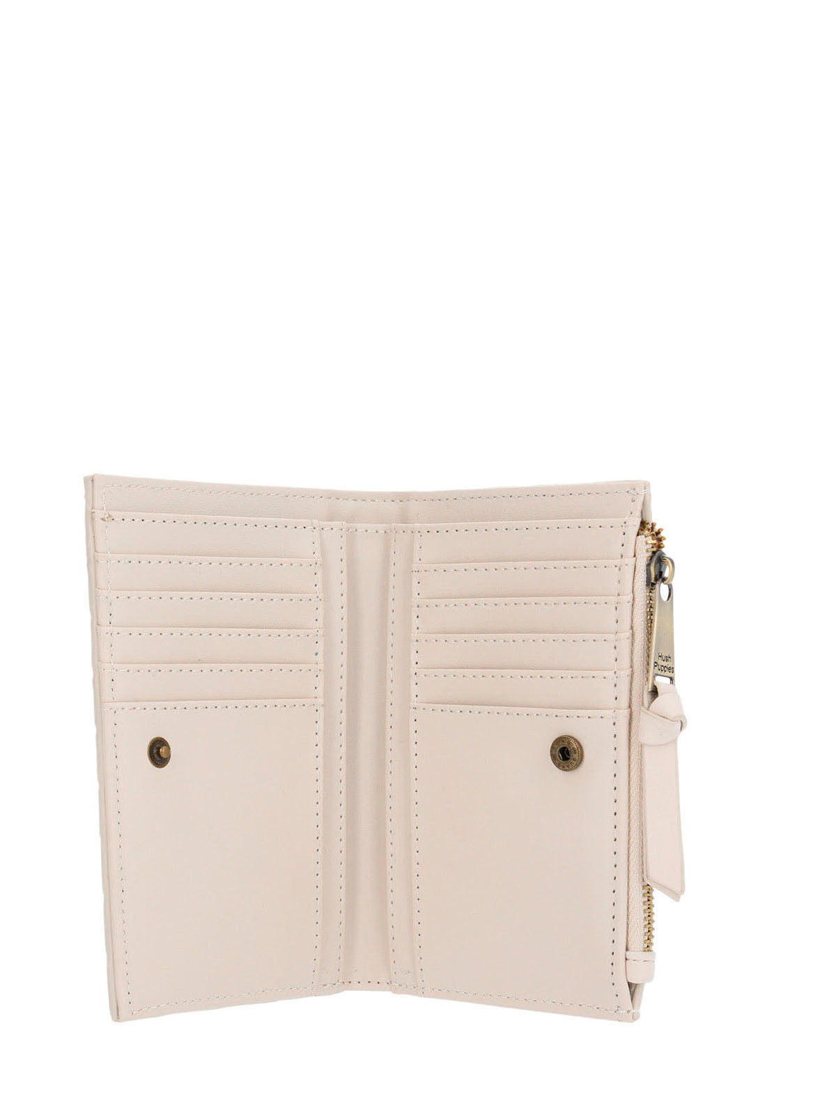 Billetera Ecocuero Mujer Brass Wallet Blanco Hush Puppies