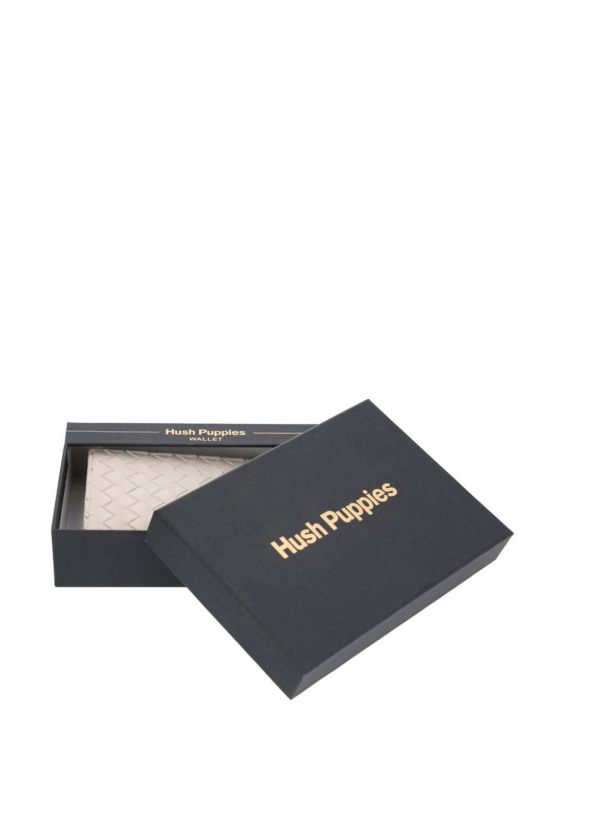 Billetera Ecocuero Mujer Brass Wallet Blanco Hush Puppies