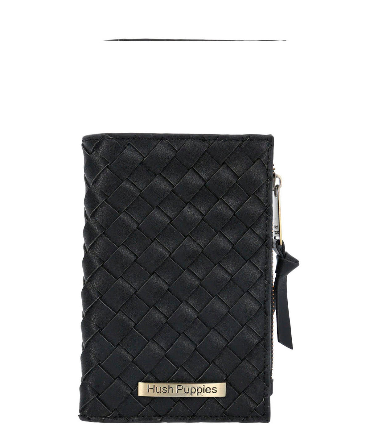 Billetera Ecocuero Mujer Brass Wallet Negro Hush Puppies