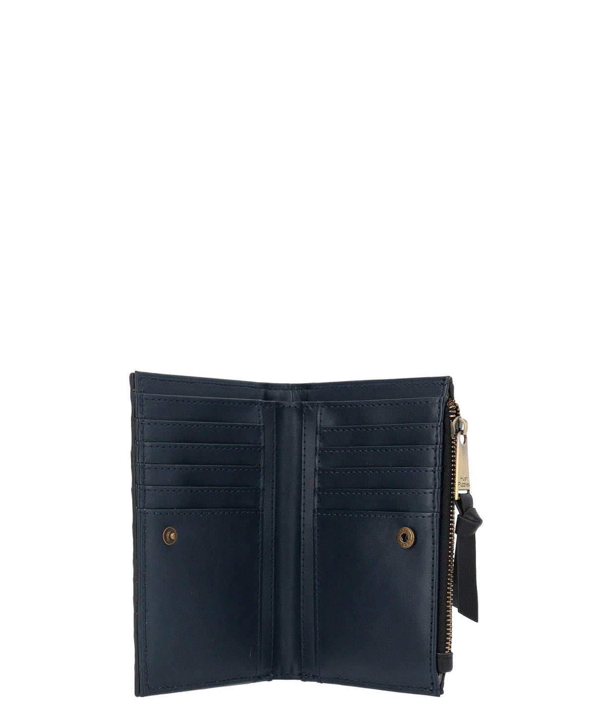 Billetera Ecocuero Mujer Brass Wallet Negro Hush Puppies