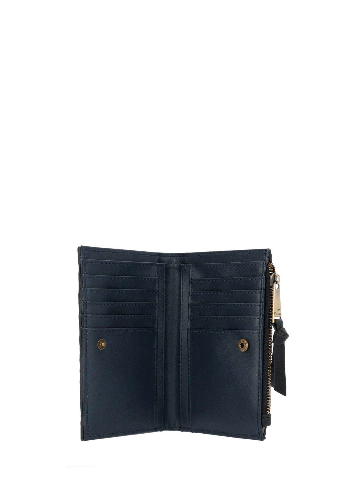 Billetera Ecocuero Mujer Brass Wallet Negro Hush Puppies