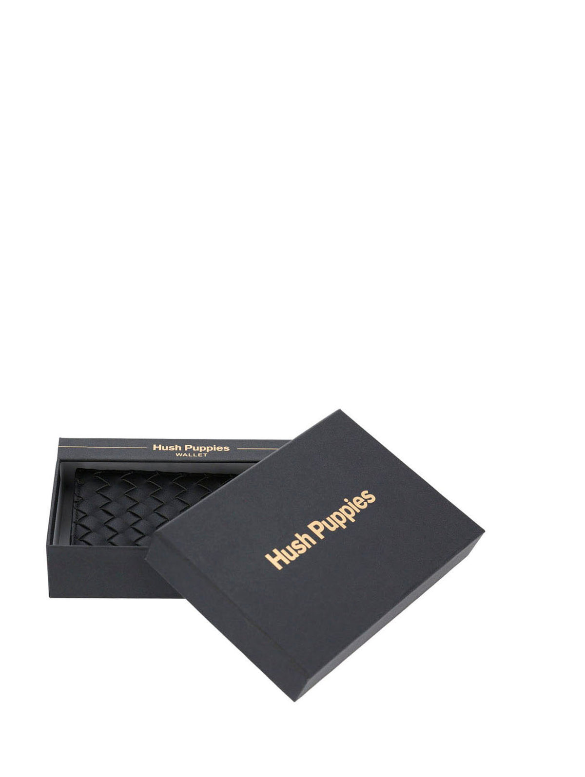 Billetera Ecocuero Mujer Brass Wallet Negro Hush Puppies