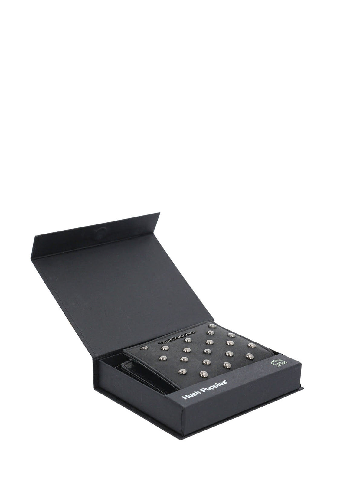 Billetera Ecocuero Mujer Taffy Wallet Negro Hush Puppies