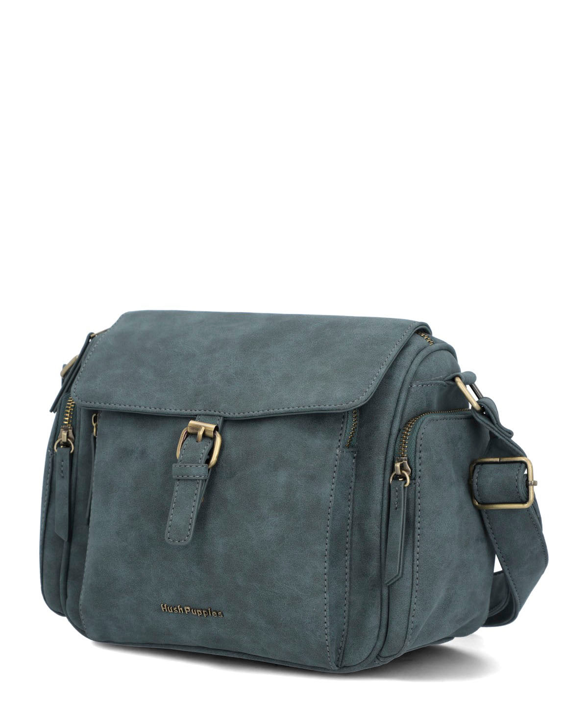 Cartera Ecocuero Mujer Darla Cross Azul Hush Puppies