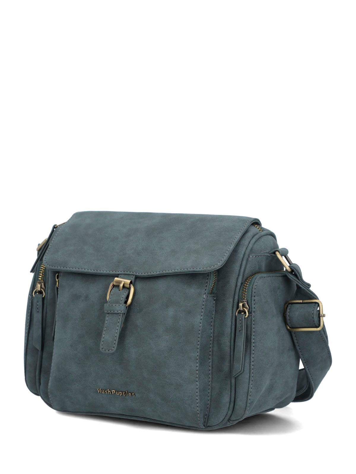 Cartera Ecocuero Mujer Darla Cross Azul Hush Puppies