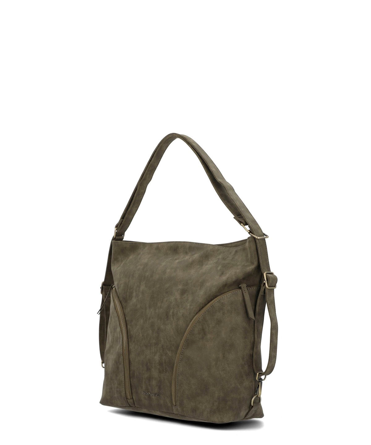 Cartera Ecocuero Mujer Demi Backbag Verde Hush Puppies