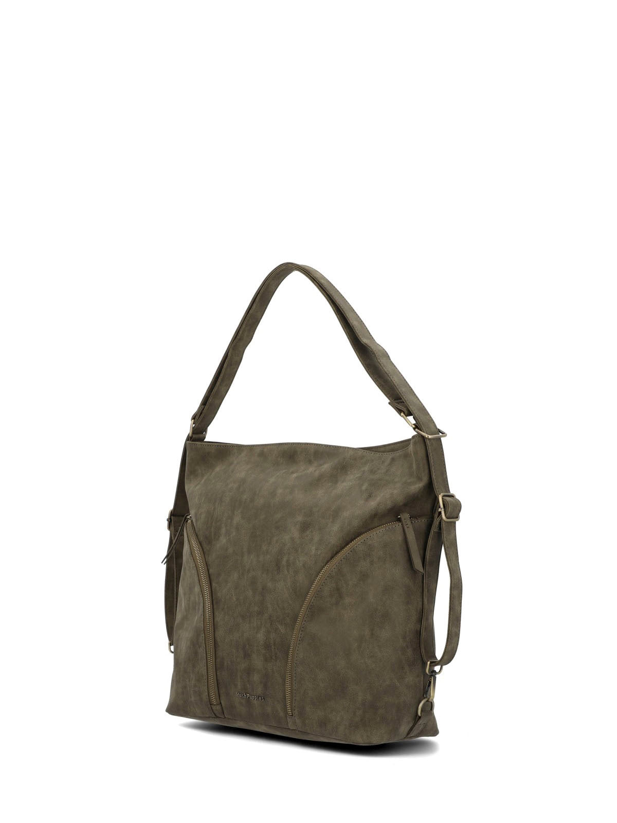 Cartera Ecocuero Mujer Demi Backbag Verde Hush Puppies