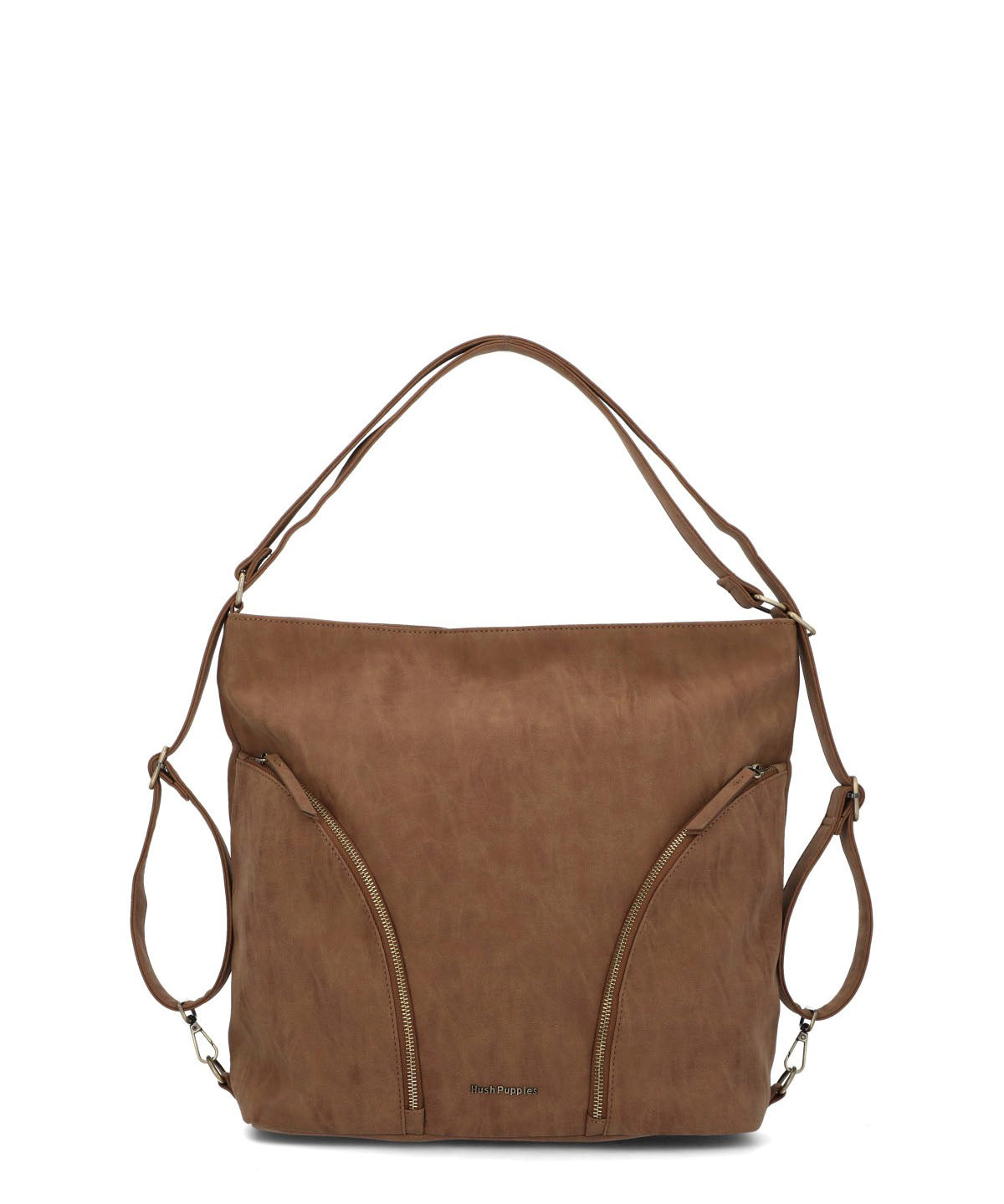 Cartera Ecocuero Mujer Demi Backbag Café Hush Puppies