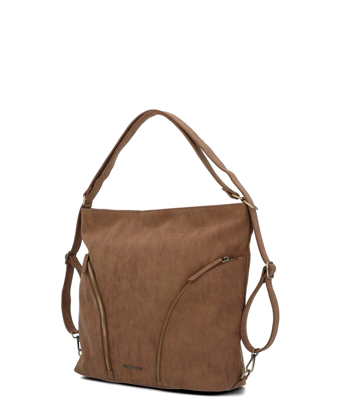 Cartera Ecocuero Mujer Demi Backbag Café Hush Puppies
