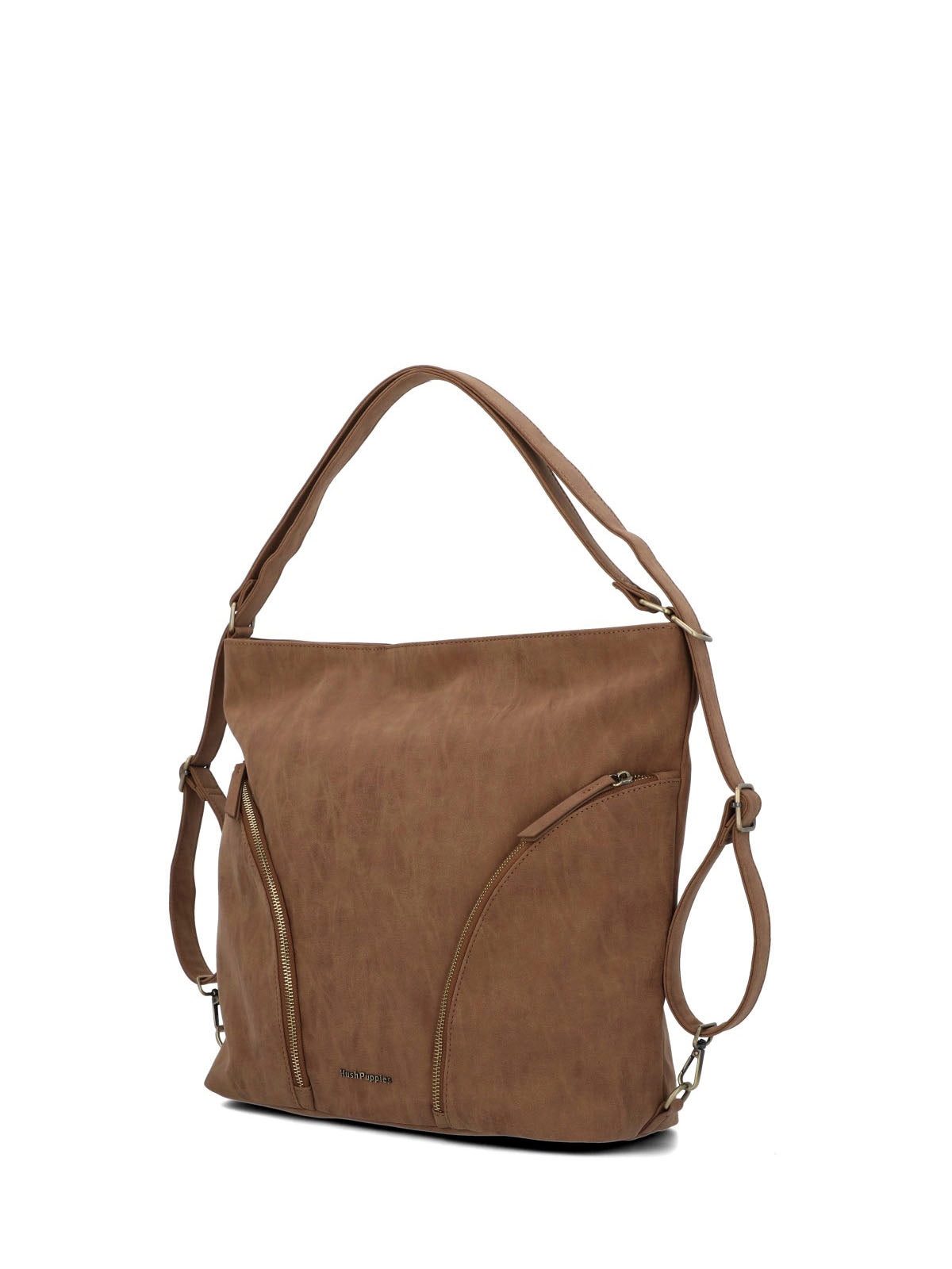 Cartera Ecocuero Mujer Demi Backbag Café Hush Puppies