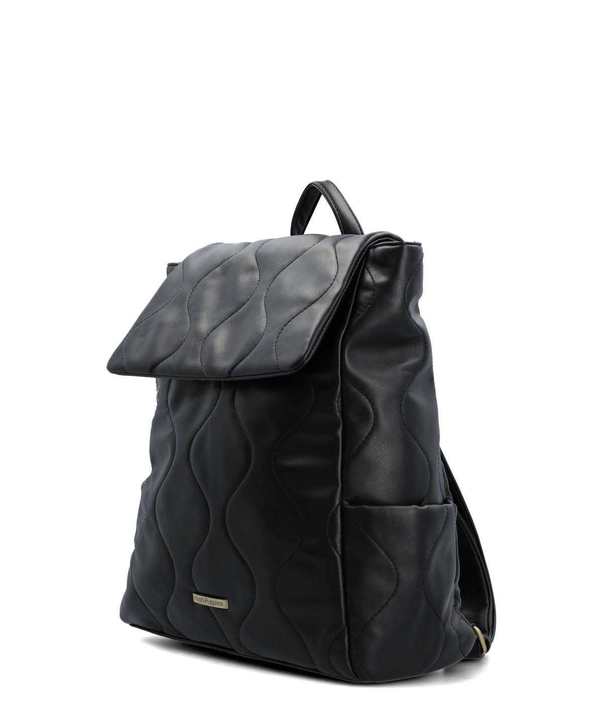 Mochila Ecocuero Mujer Quilted Back Negro Hush Puppies
