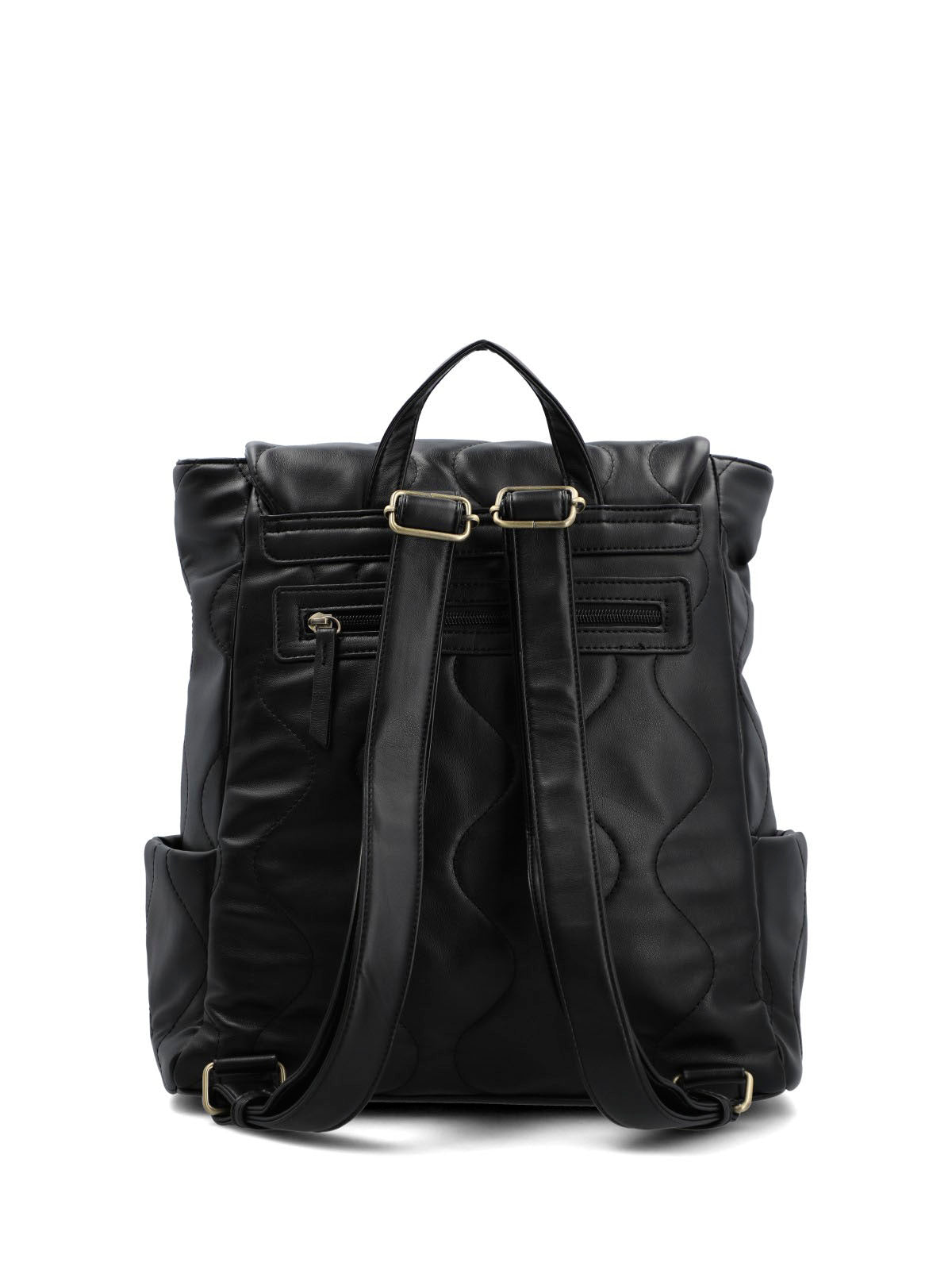 Mochila Ecocuero Mujer Quilted Back Negro Hush Puppies