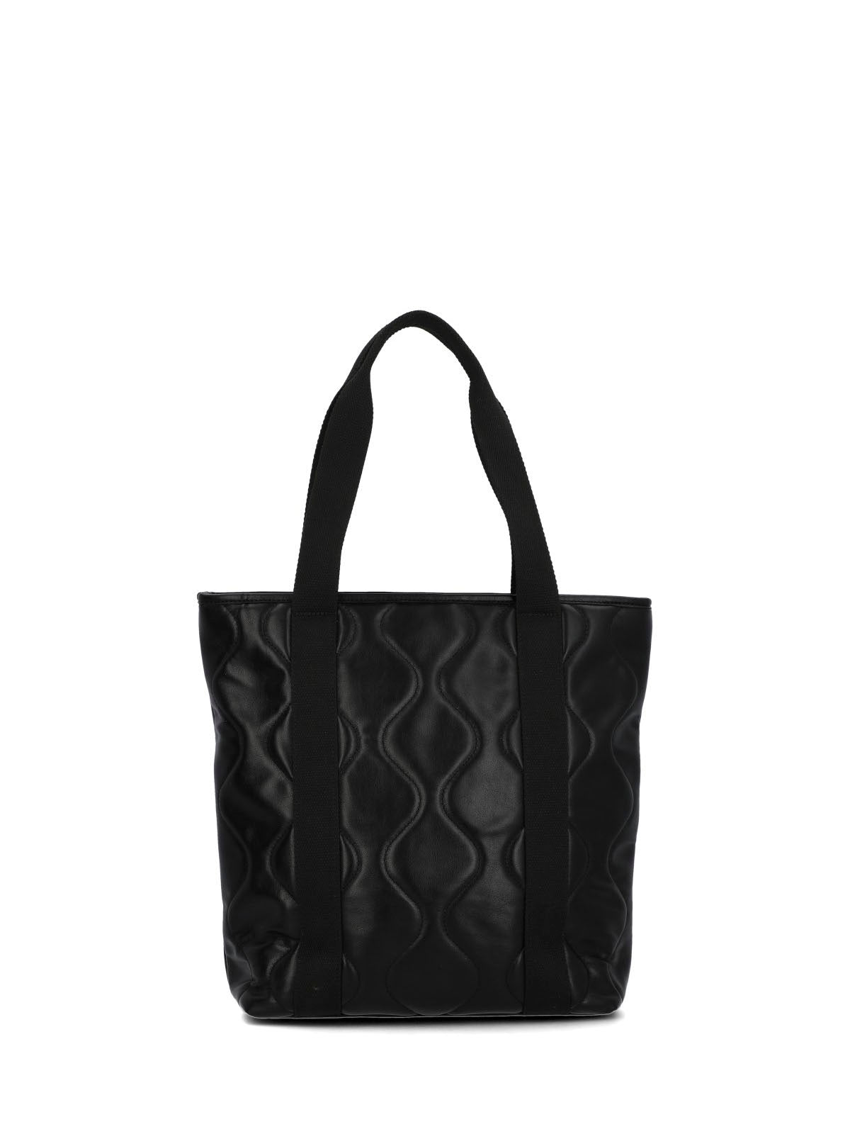 Cartera Ecocuero Mujer Quilted Tote Negro Hush Puppies