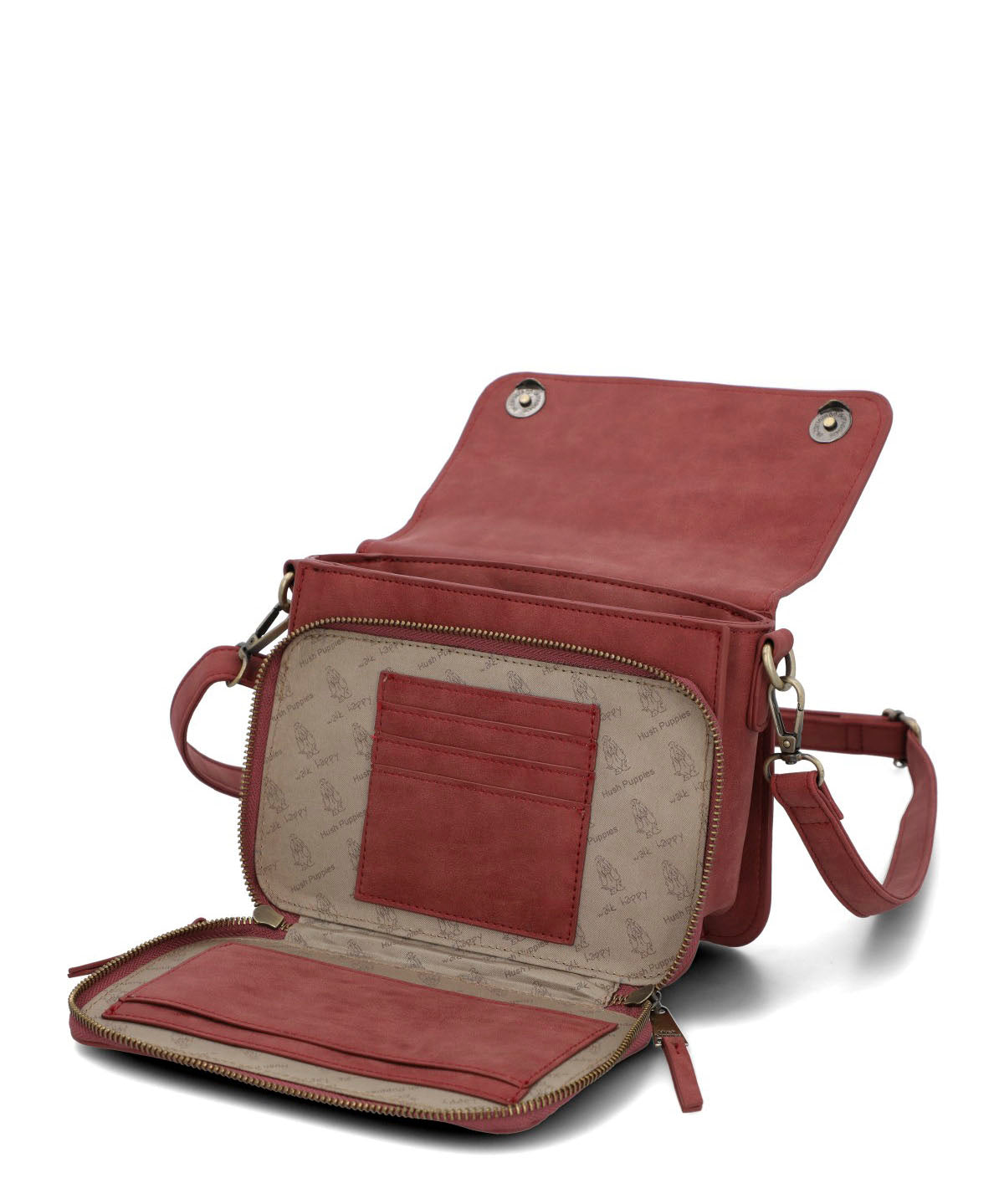 Cartera Mujer Darby Cross Rojo Hush Puppies