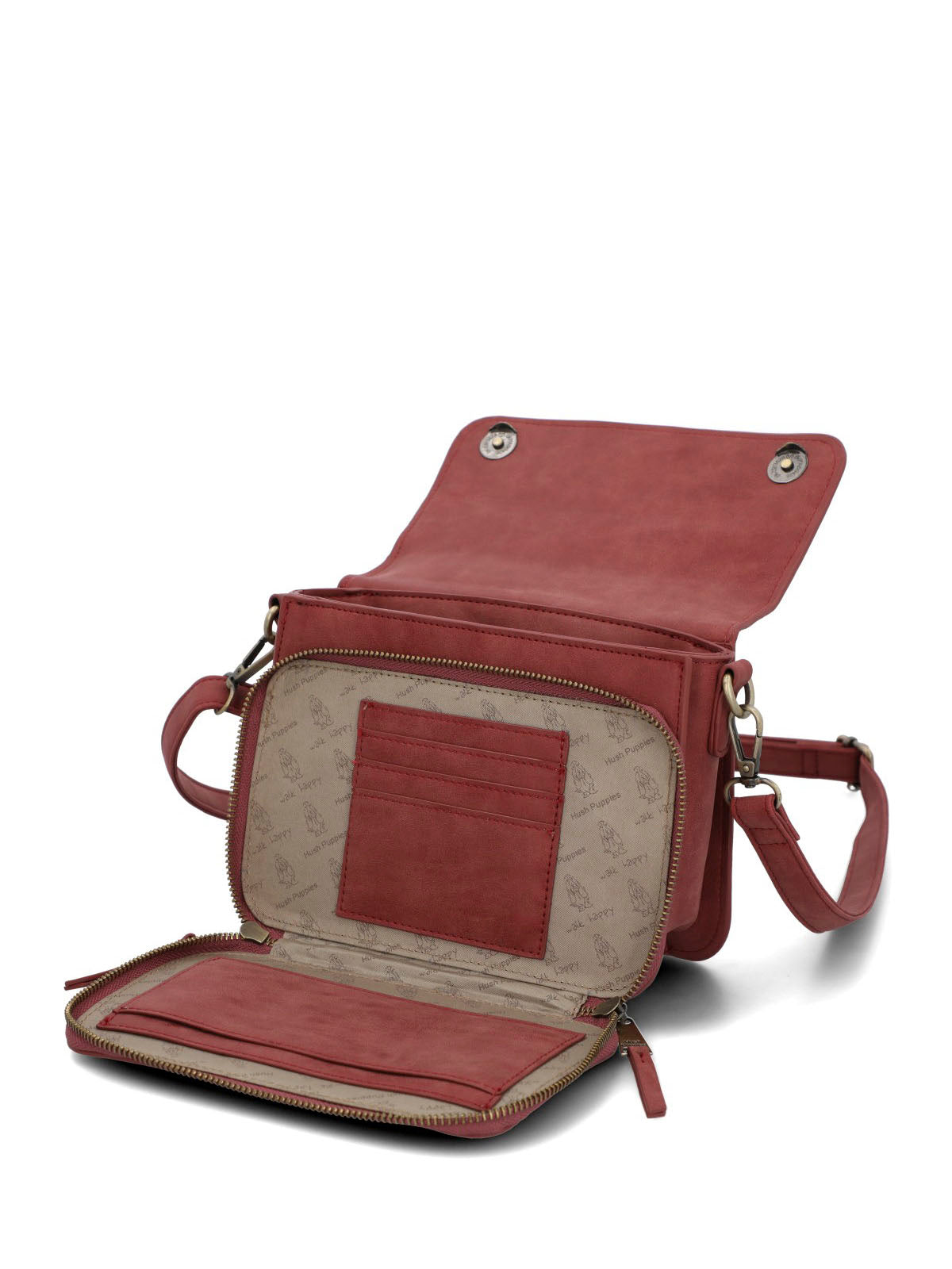 Cartera Mujer Darby Cross Rojo Hush Puppies