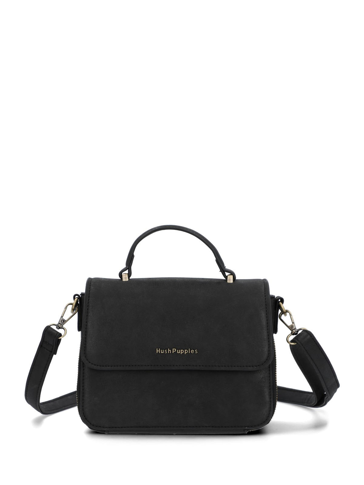 Cartera Ecocuero Mujer Darby Cross Negro Hush Puppies