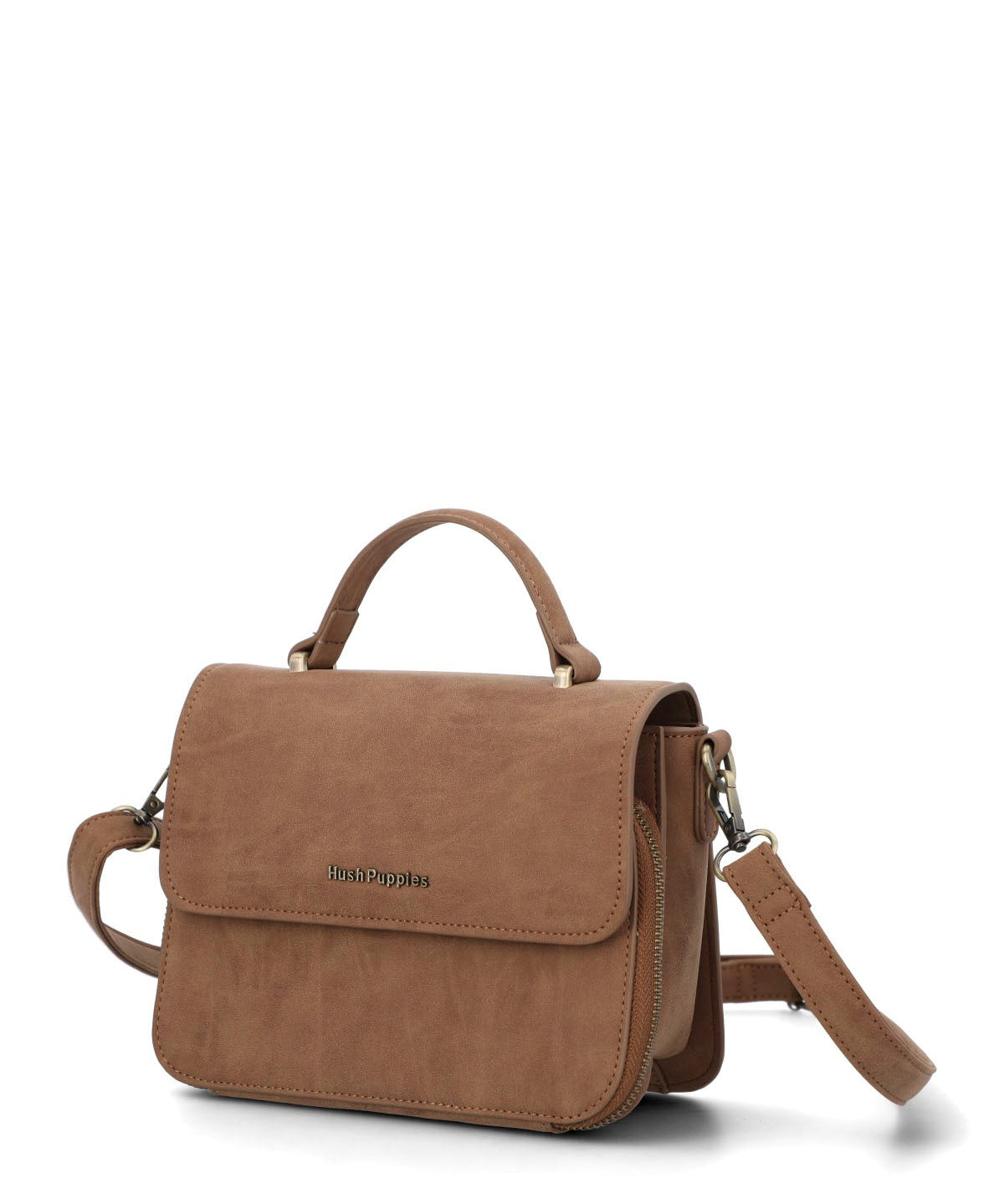 Cartera Mujer Darby Cross Café Hush Puppies