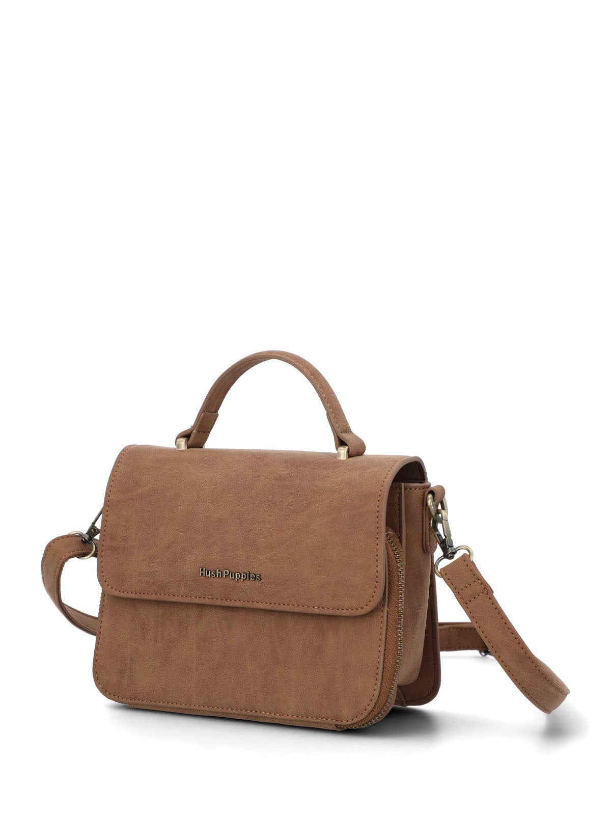 Cartera Mujer Darby Cross Café Hush Puppies