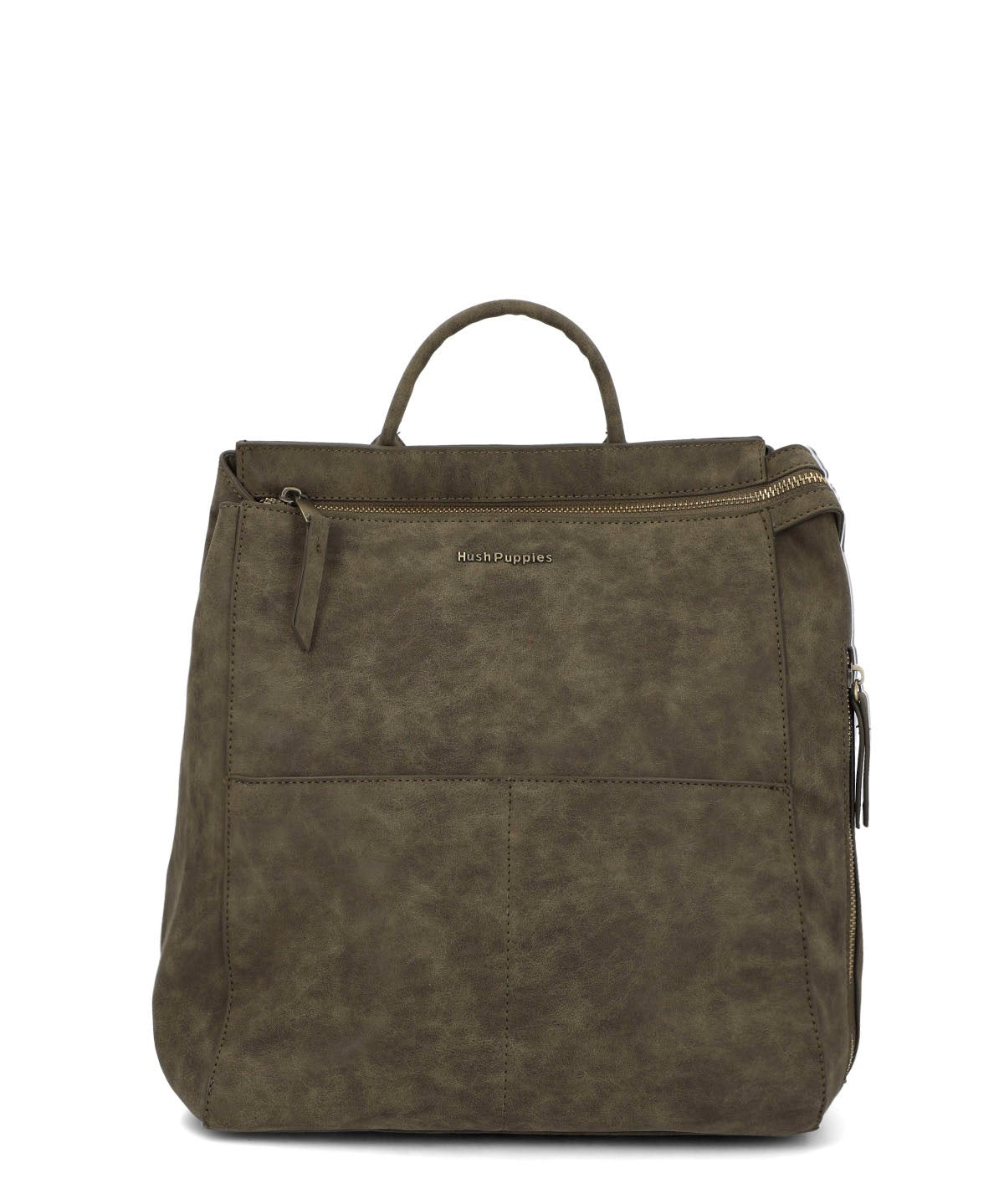 Mochila Ecocuero Mujer Delfi Back Verde Hush Puppies