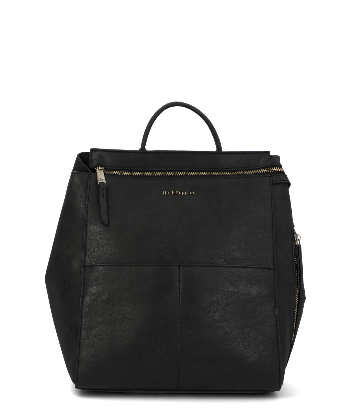 Mochila Ecocuero Mujer Delfi Back Negro Hush Puppies