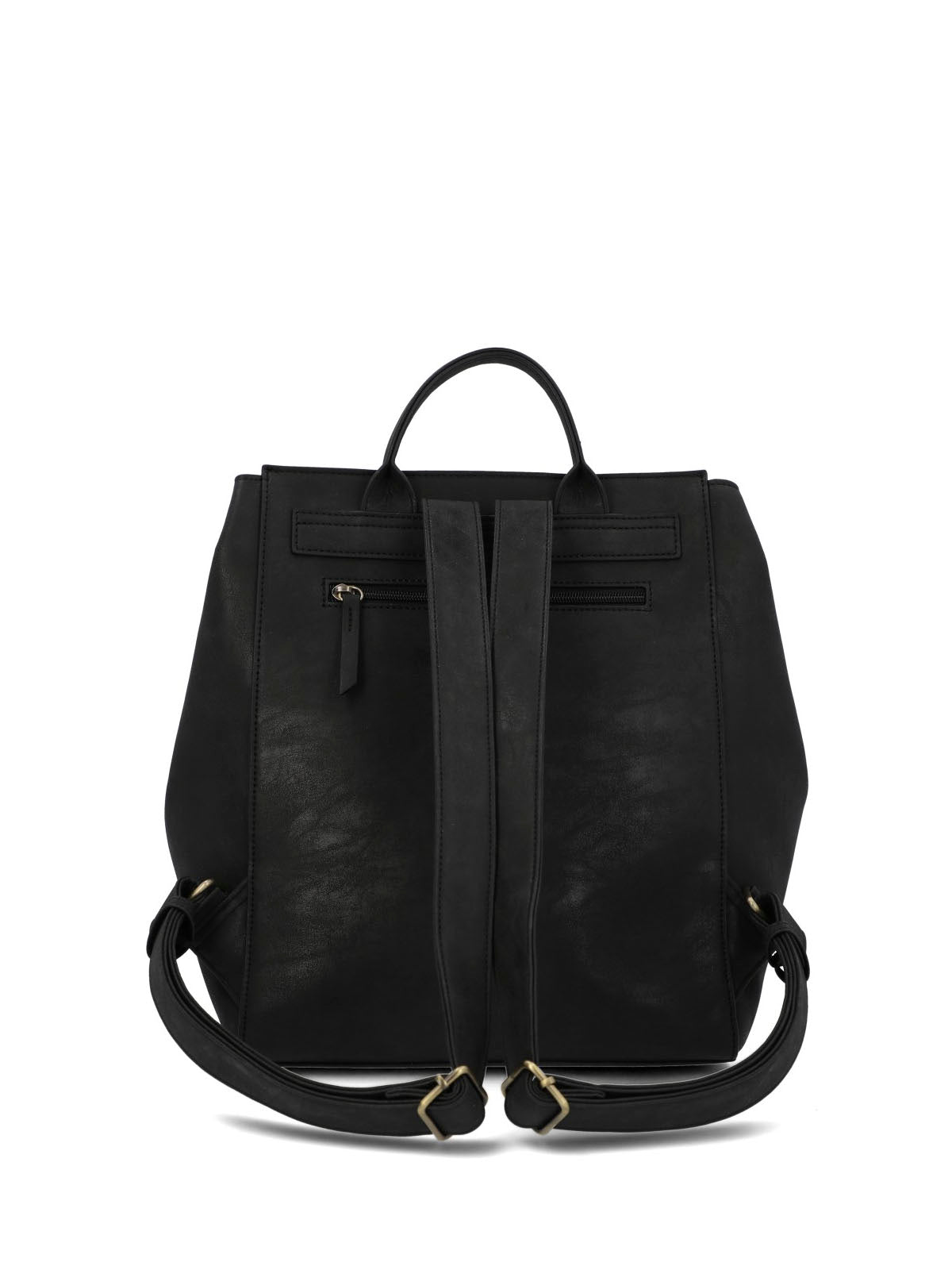Mochila Ecocuero Mujer Delfi Back Negro Hush Puppies
