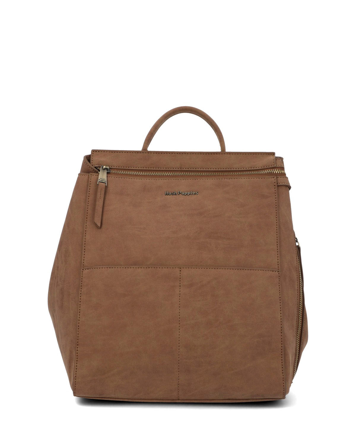 Mochila Ecocuero Mujer Delfi Back Café Hush Puppies