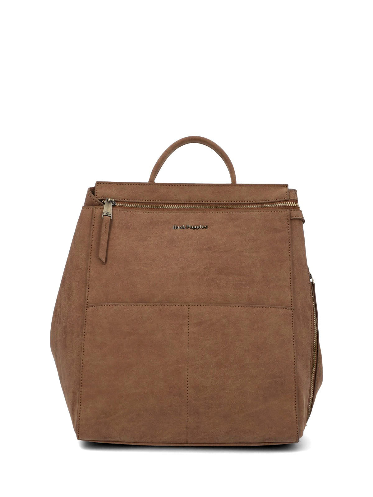 Mochila Ecocuero Mujer Delfi Back Café Hush Puppies