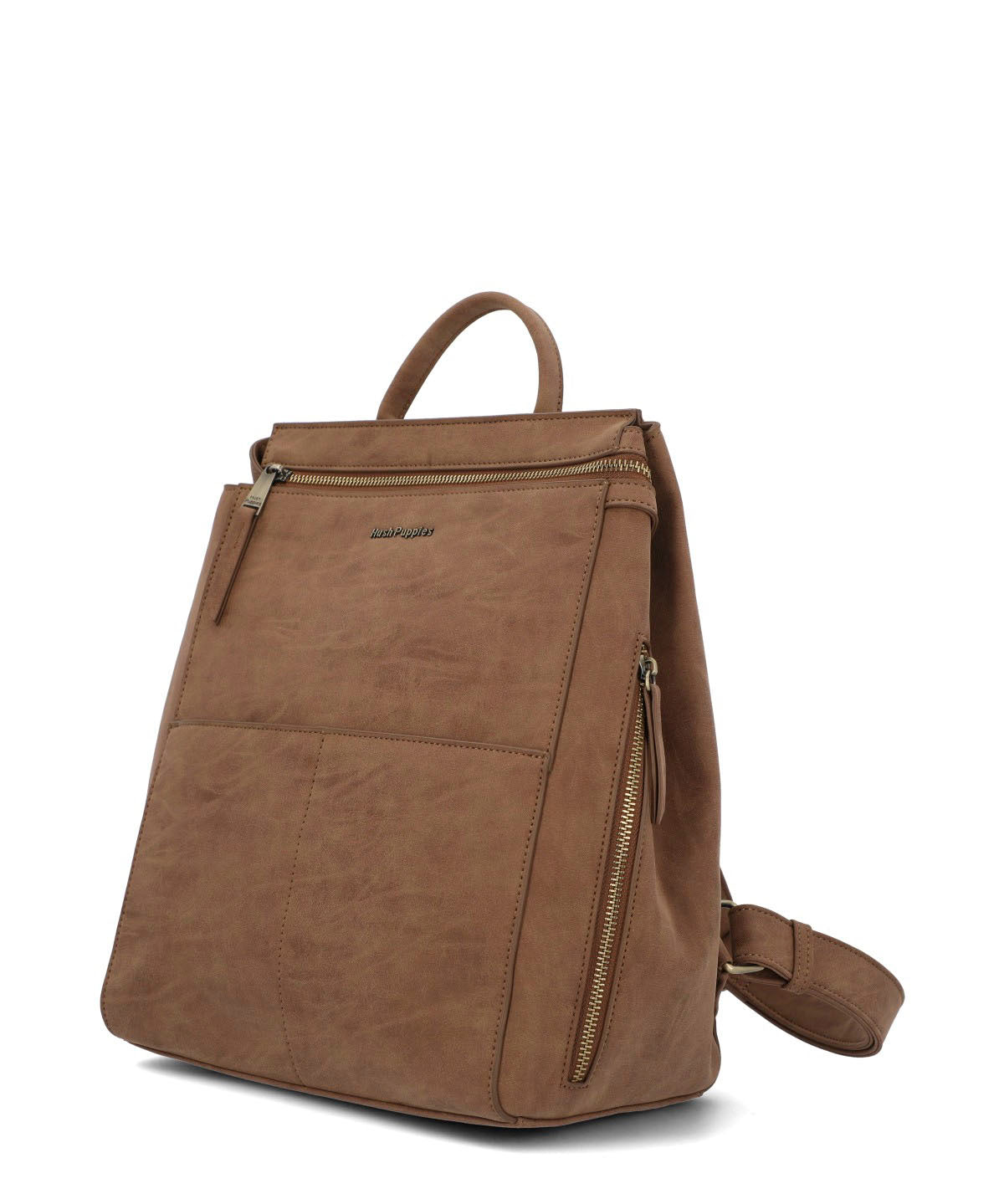 Mochila Ecocuero Mujer Delfi Back Café Hush Puppies