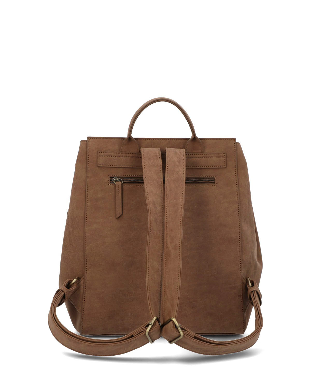 Mochila Ecocuero Mujer Delfi Back Café Hush Puppies