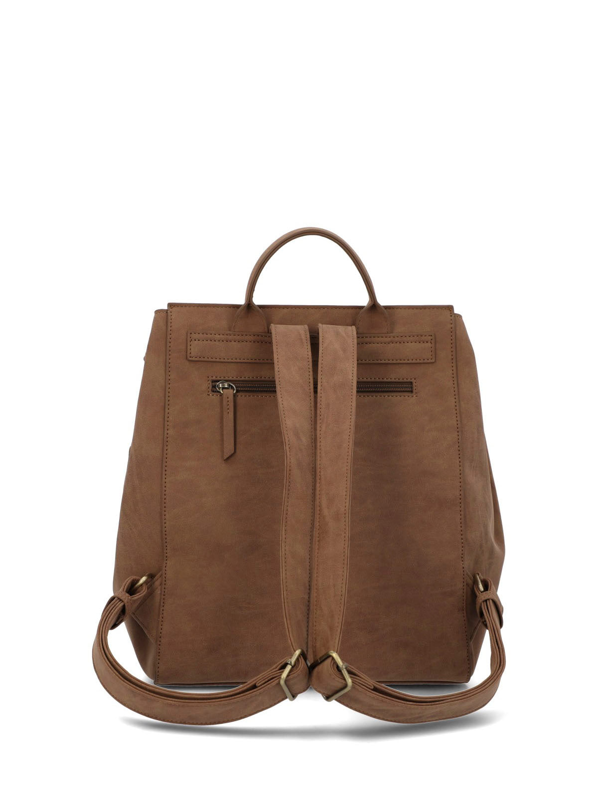 Mochila Ecocuero Mujer Delfi Back Café Hush Puppies