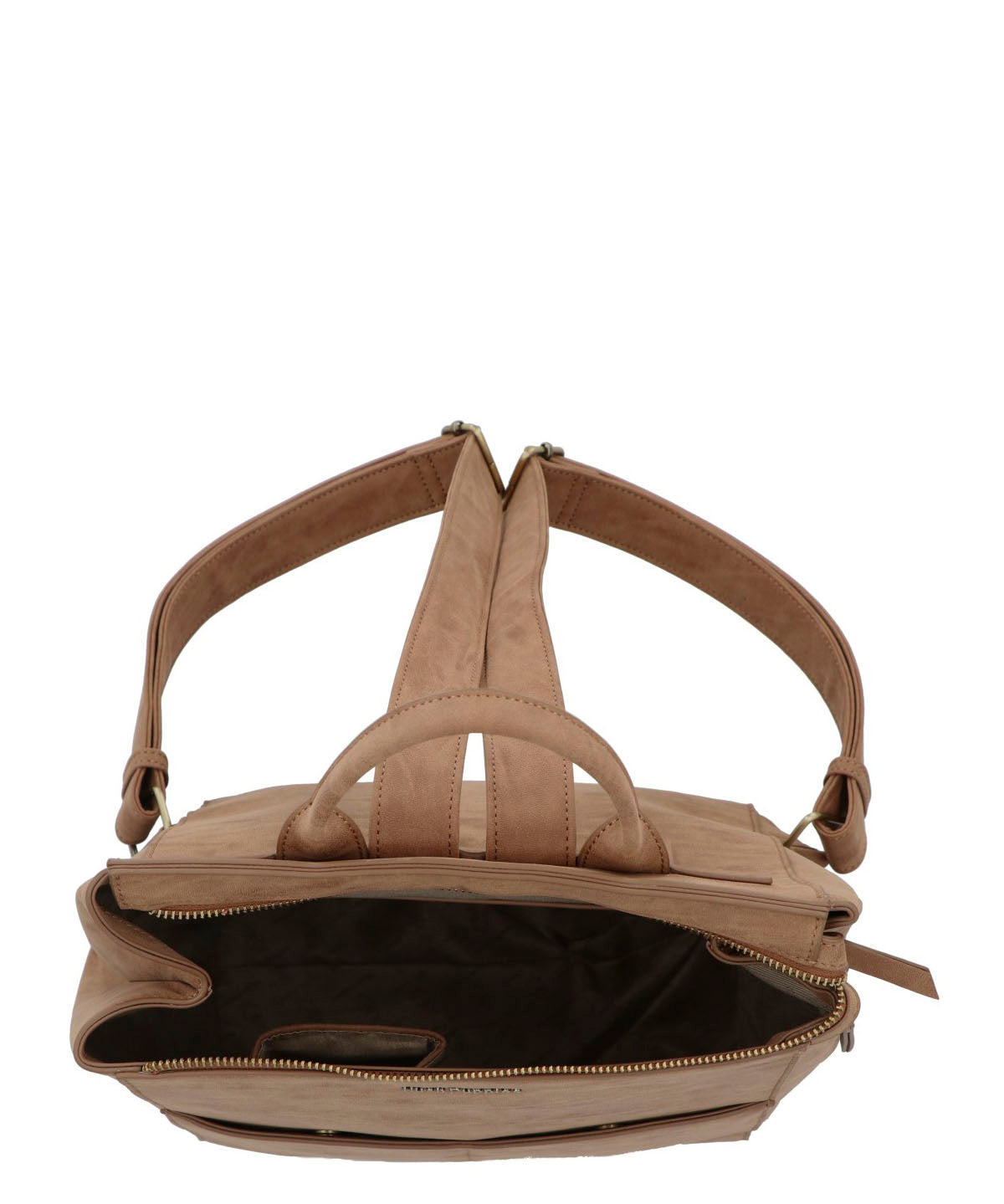 Mochila Ecocuero Mujer Delfi Back Café Hush Puppies