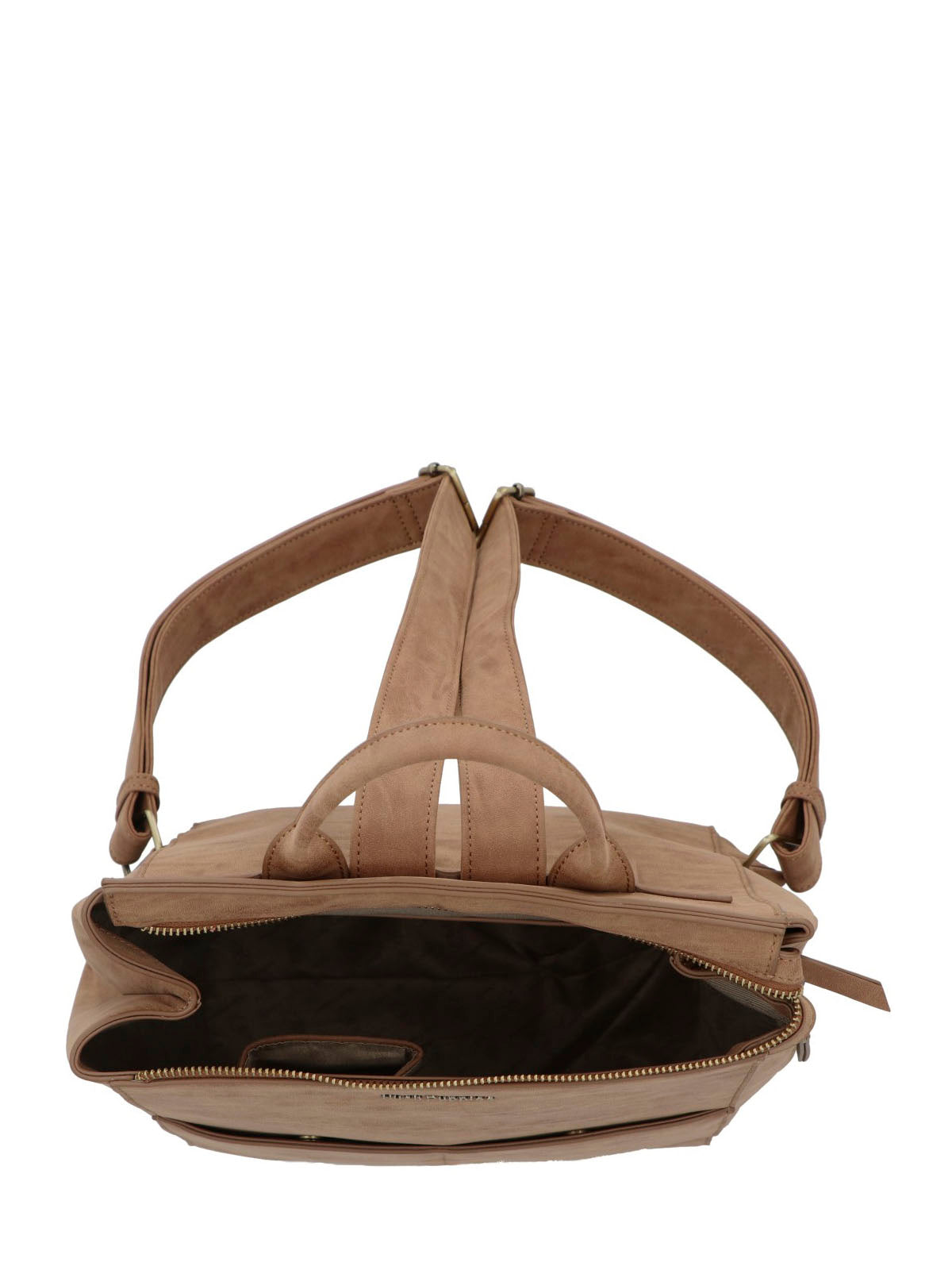 Mochila Ecocuero Mujer Delfi Back Café Hush Puppies