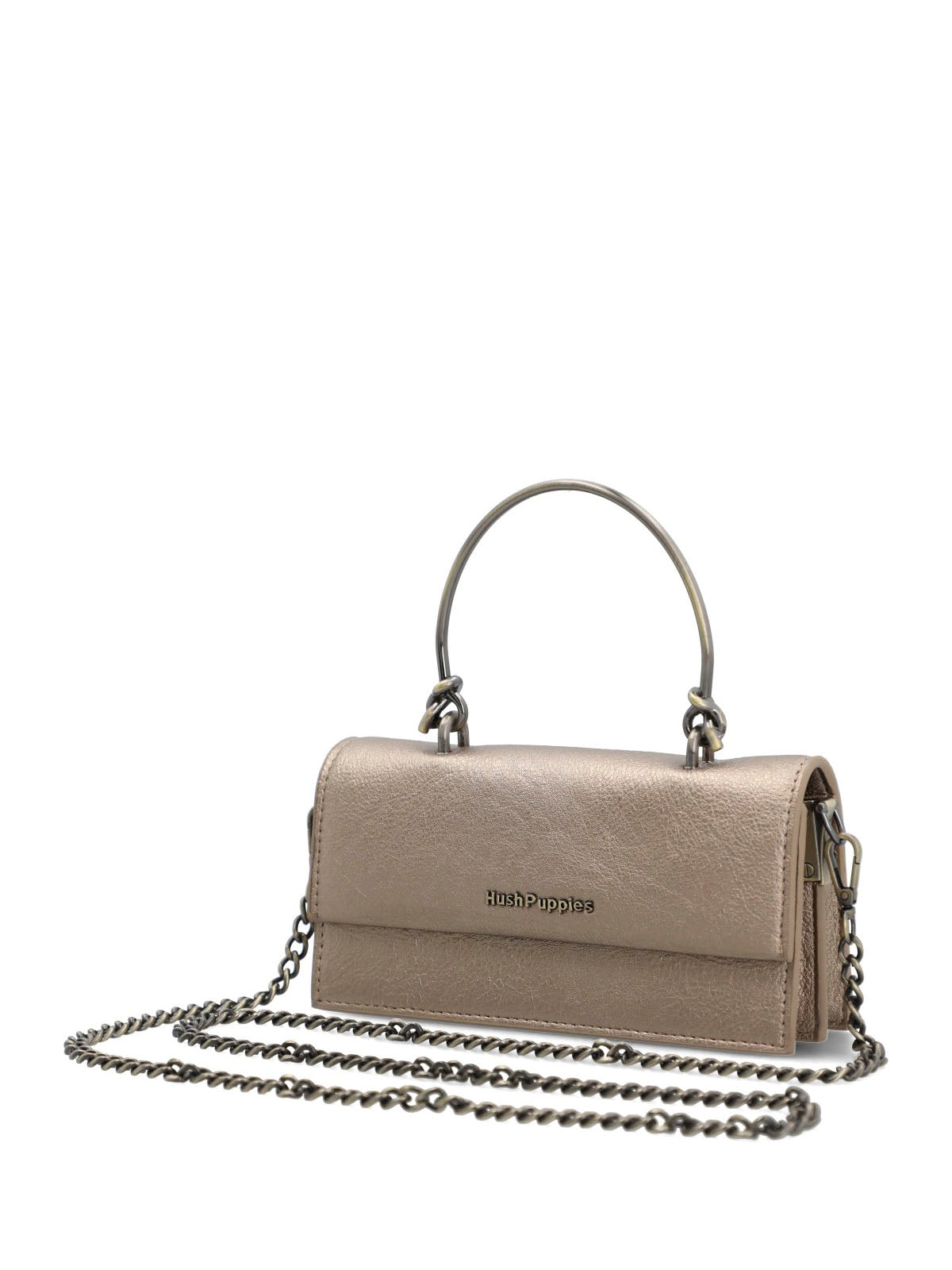 Cartera Ecocuero Mujer Meryl Metalizado Hush Puppies