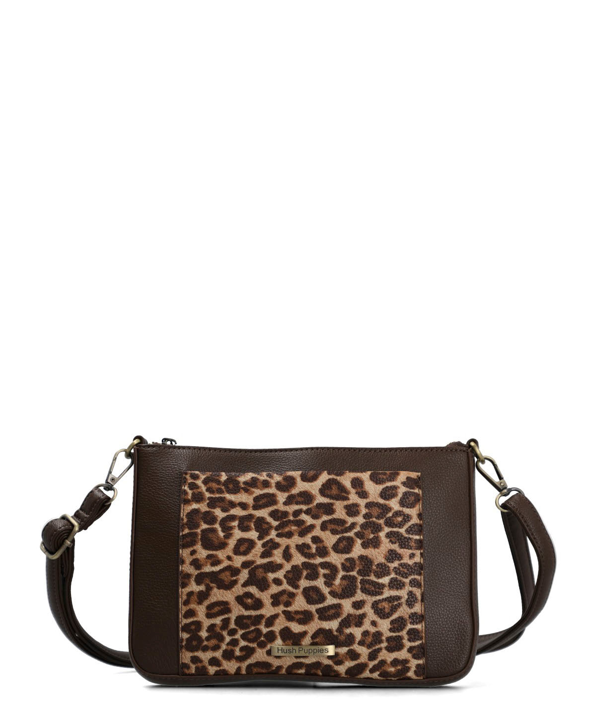 Cartera Ecocuero Mujer Leonie Cross Café Hush Puppies