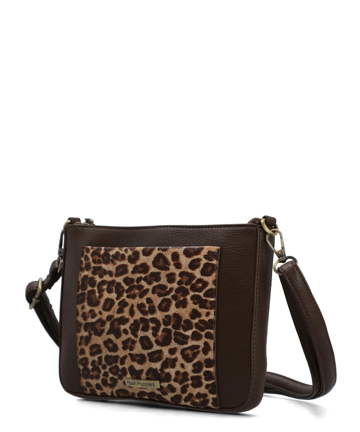 Cartera Ecocuero Mujer Leonie Cross Café Hush Puppies
