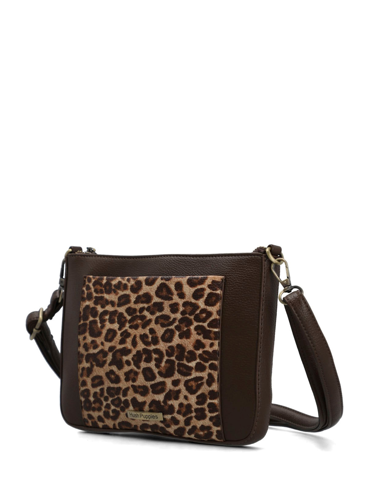 Cartera Ecocuero Mujer Leonie Cross Café Hush Puppies